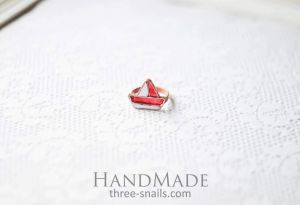Ring "Boat" red