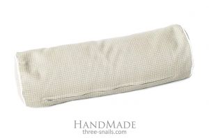 Roll pillow "Dotted White"