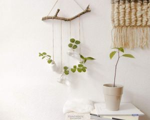 Rustic Hanging Shelf "Home garden"