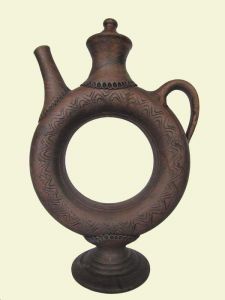 Rustic Pot "Ethnic pattern"