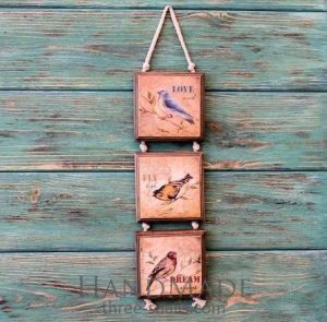 Rustic wood sign "Fly dream"
