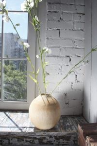 Rustic wooden vase