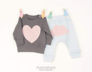 Set for baby girl Pink Heart