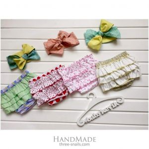 Set of 4 bloomers for toddler girls