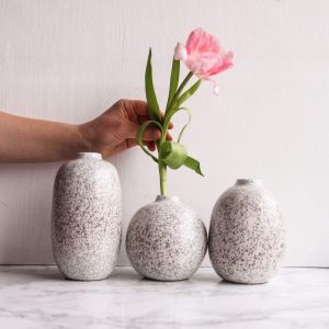 Set of gray vases