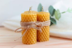 Set of honey candles "Honey dream"