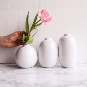 Set of white vases