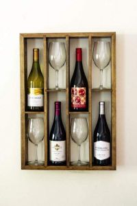 Shelf for wine bottles