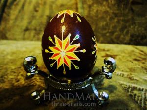 «Single Star» pysanka (Easter egg)