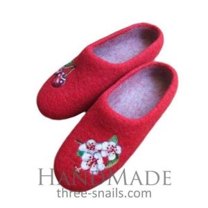 Slippers for girls "Сherry-tree"