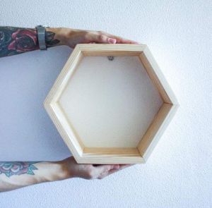 Small hexagon shelf