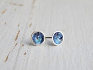 Sterling silver earrings "Galaxy"