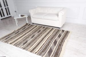 Stripes wool carpet "Modern"