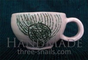 Tea cup "Green bur"