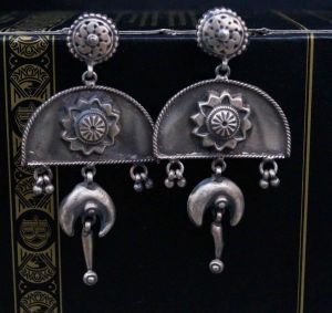 Tribal long earrings