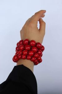 Unique bracelets "Red berries"