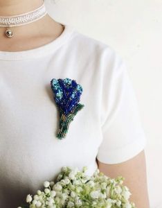 Unique handmade brooches "Flower"