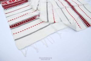 White cloth napkins "Little pattern"