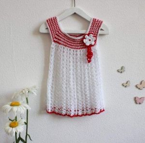 White crochet dress "Flower"