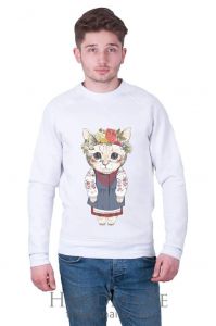 White Man Sweatshirt «Kitten»