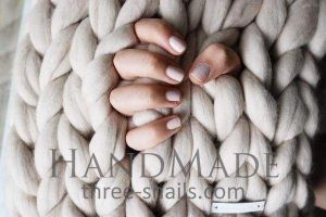 White merino wool blanket