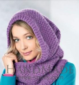 Women hooded scarf