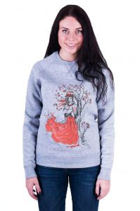 Womens designer clothing. Sweatshirt «Guelder rose» (grey)