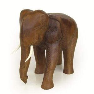 Wood carving elephant