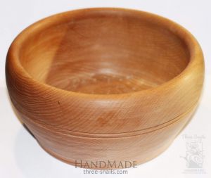 Wooden bowl "It is noon"