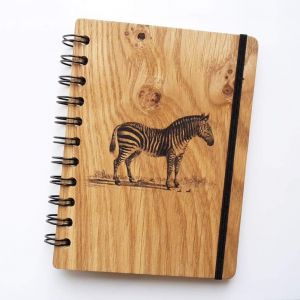 Wooden notebook and notes "Zebra"