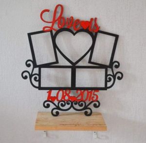 Wooden wall hangings "Love is"