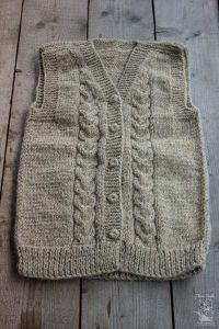 Wool knitted vest "Hanna"