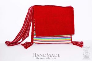 Woven ethno bag "Red passion"