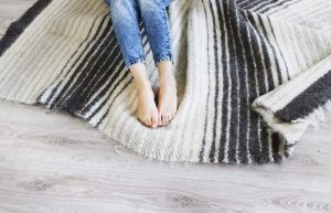 Woven rug "Gray gradient"