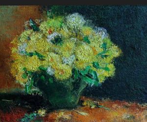 Yellow flower painting "Day"