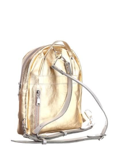 Gold backpack purse