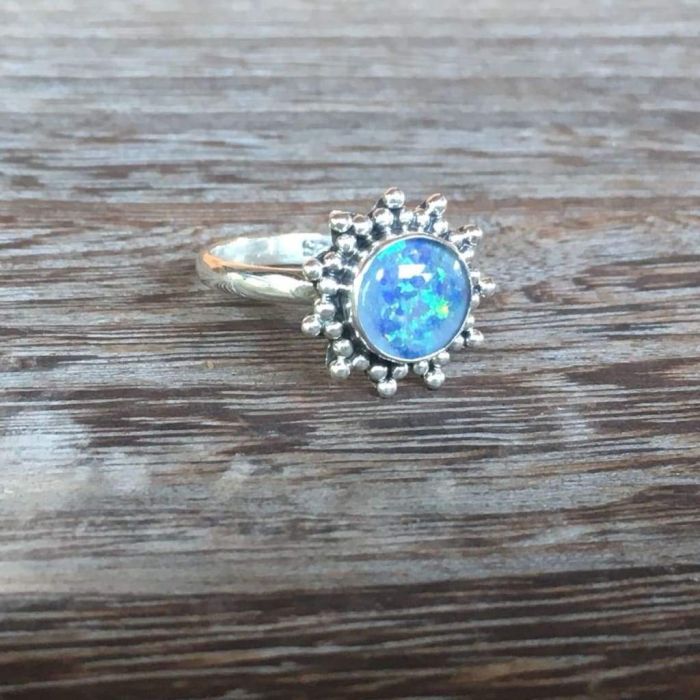 Buy Blue Topaz and Diamond Ring, Blue Topaz Engagement Ring, Blue Topaz Ring  White Gold Statement Ring Online in India - Etsy