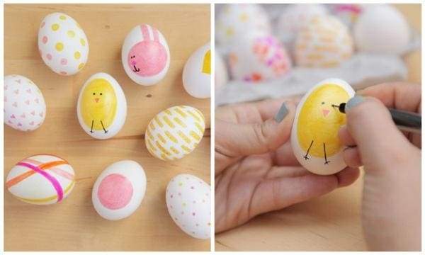 идеи для раскрашивания яиц