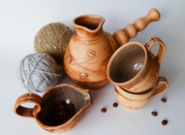 clay pitcher set