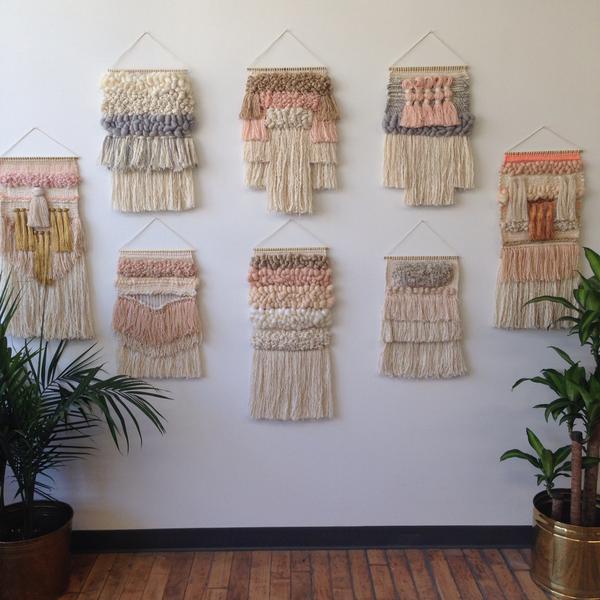 Hand woven wall hanging