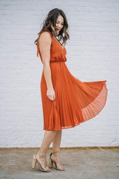 orange dress