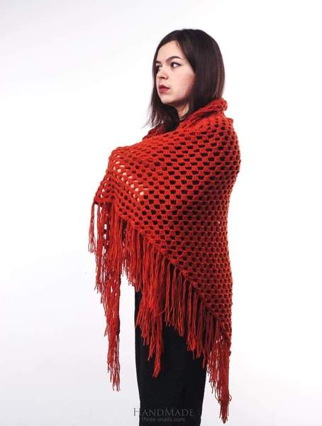 red shawl