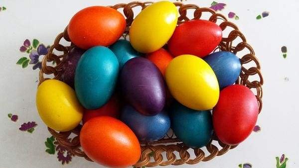 colored Easter Eggs