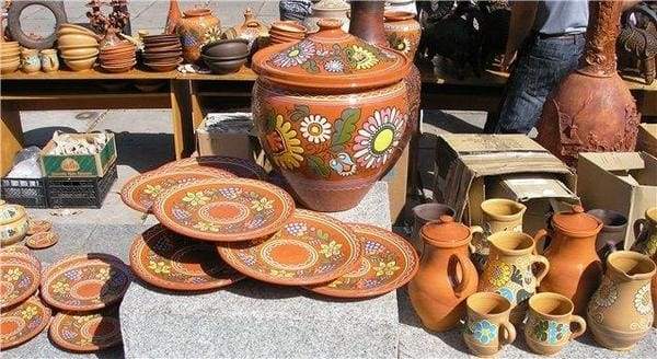 Ceramics with flowers
