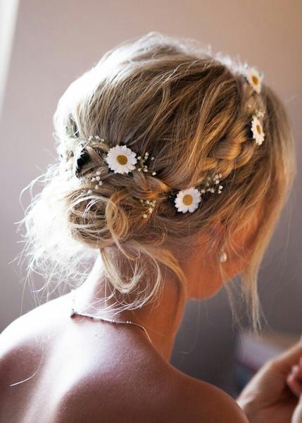flowers in the hair