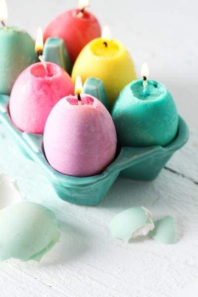 candles eggs