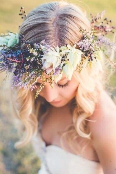 flower wedding crown