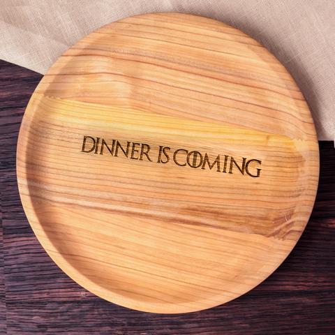 Wooden handmade plate