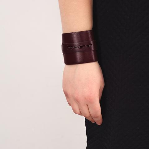 Leather handmade bracelet