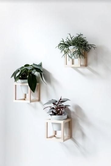 wooden wall shelf